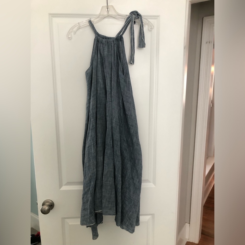 CP Shades Denim Halter dress